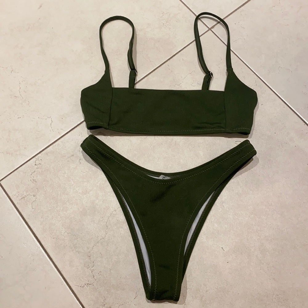 ZAFUL Hunter Green Bikini Set